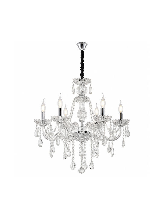 Artekko Candelabru Ø60cm Cu Cristale Transparent 023-3016