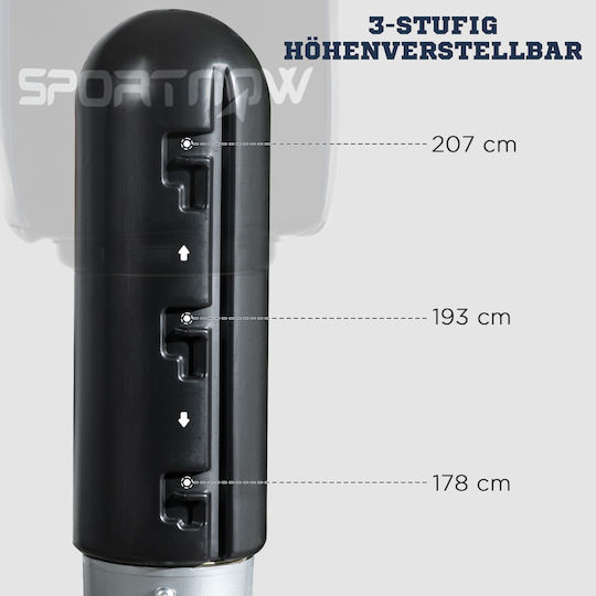 Sportnow Συνθετικός Σάκος Μποξ με Ύψος 55cm Μαύρος