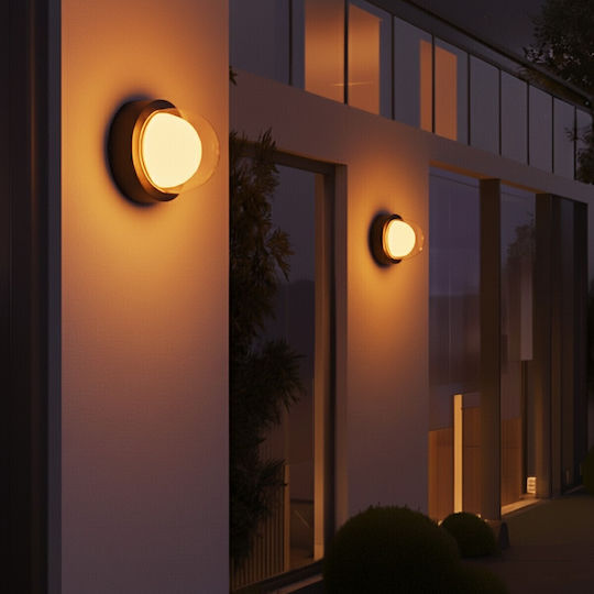 kelvo Nexa Wall-Mounted Outdoor Ceiling Lamp LED IP65 6W with Warm White Light 11x8.5x11cm