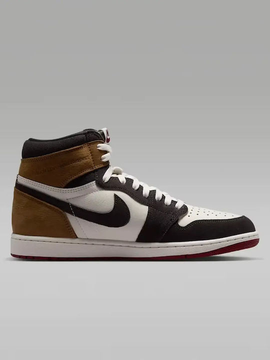 Air  1 Retro High OG "Love Letter" Мъжки Високи Shadow Brown / Light British Tan / Team Red