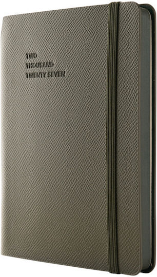 Type Center Εβδομαδιαία Ατζέντα A6 2027 Χακί Δερμάτινη 10.5x14.8εκ. (με Προσωποποίηση)
