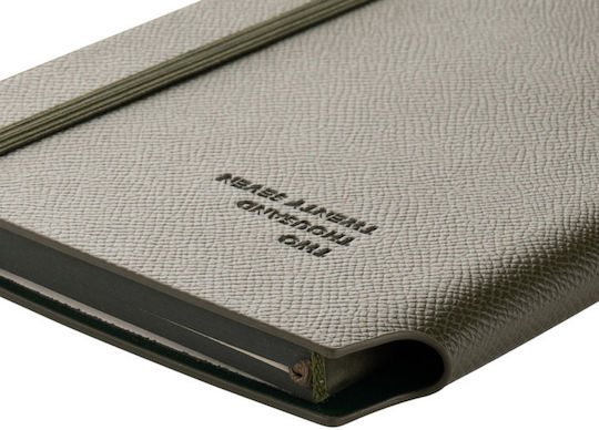 Type Center Εβδομαδιαία Ατζέντα A6 2027 Χακί Δερμάτινη 10.5x14.8εκ. (με Προσωποποίηση)