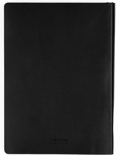 Type Center Daily Agenda 2027 Black Leather 21x29.7cm with Personalization