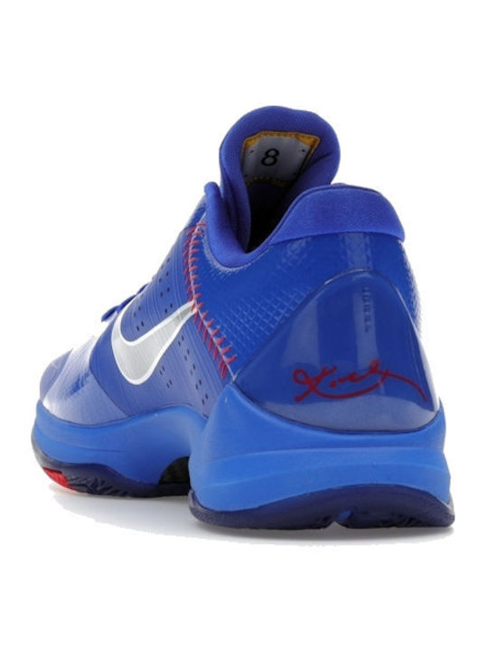 Kobe 5 Protro "Dodgers" Ниски Баскетболни Обувки Rush Blue / Wolf Grey / Comet Red