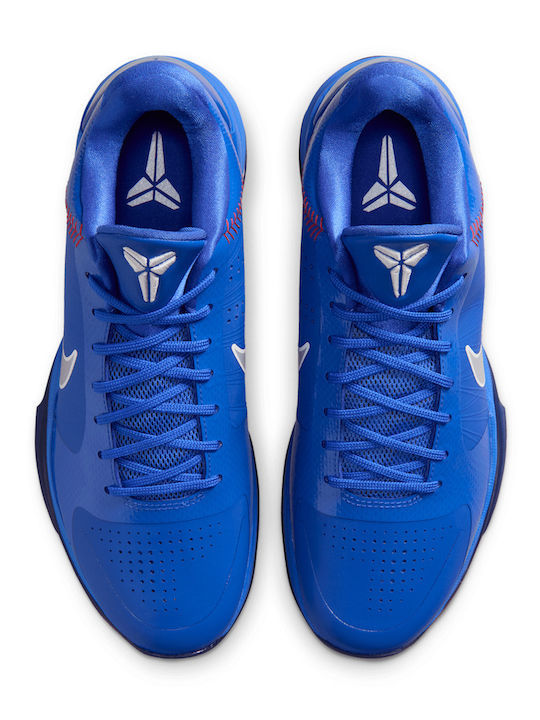 Kobe 5 Protro "Dodgers" Ниски Баскетболни Обувки Rush Blue / Wolf Grey / Comet Red
