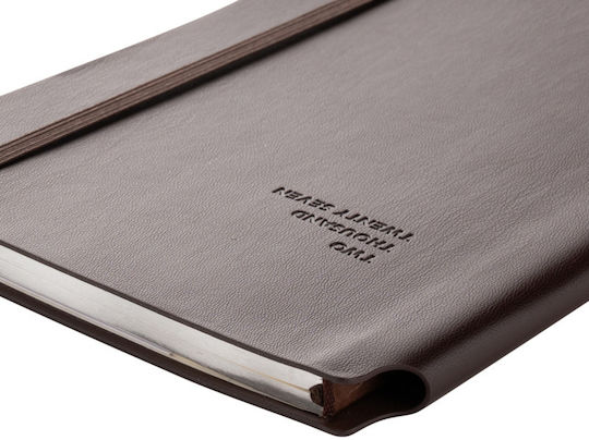 Type Center Εβδομαδιαία Ατζέντα A5 2027 Καφέ Δερμάτινη 14x20.5εκ. (με Προσωποποίηση)