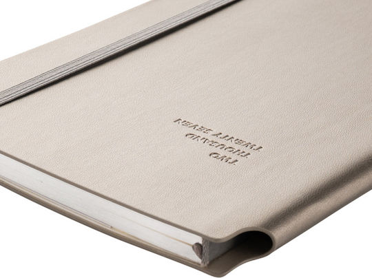 Type Center Weekly Agenda A5 2027 Silver Leather 14x20.5cm (with Personalization)