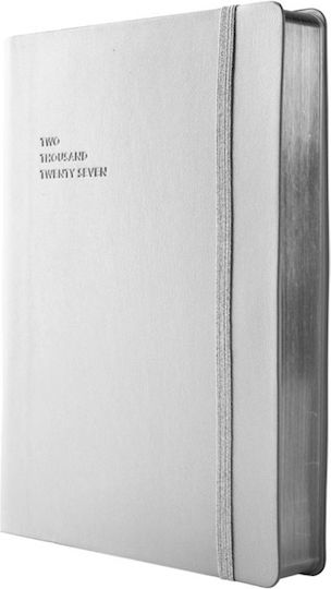 Type Center Daily Agenda A5 2027 Silver Leather 14x20.5cm (with Personalization)