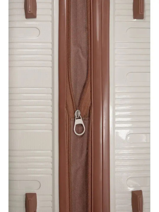 Benzi Medium Hard Beige Suitcase 65cm Height