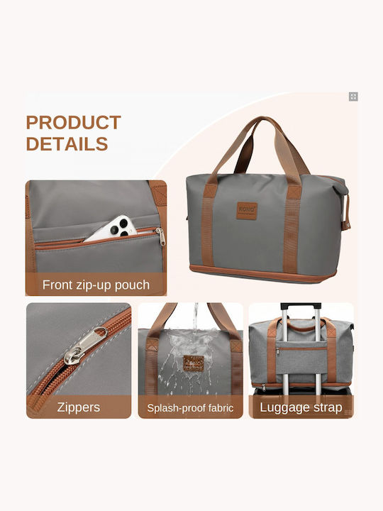 Miss Lulu Βαλίτσες Ταξιδιού Σκληρές Grey And Brown