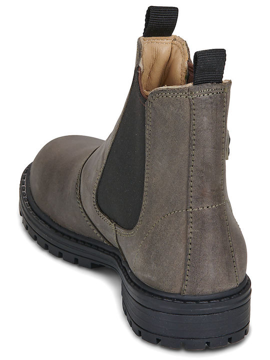 Kids Grey Ankle Boots