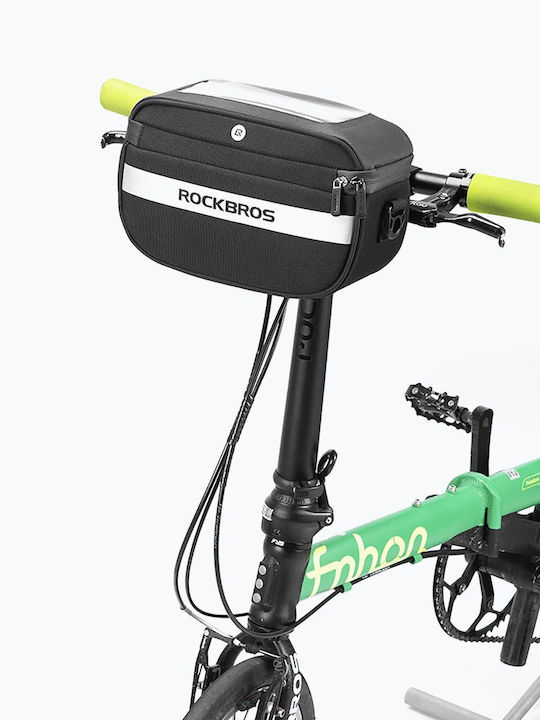 Rockbros Geantă de Ghidon pentru Bicicletă Neagră