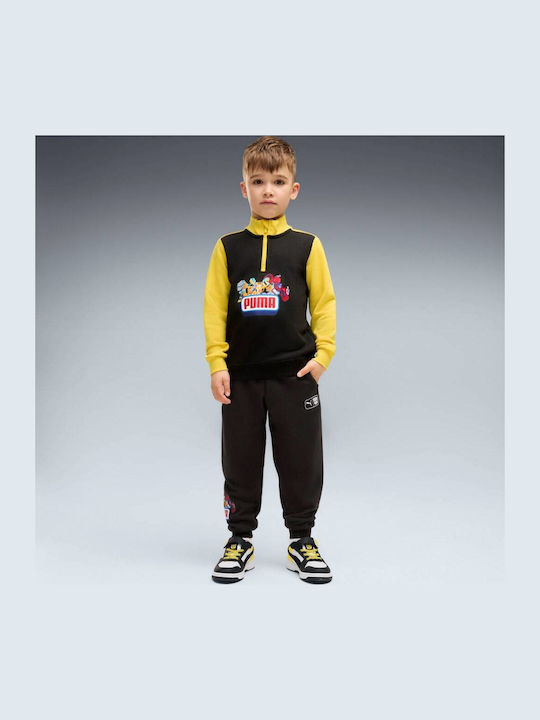 Kids Long-sleeved Top Black Graphic
