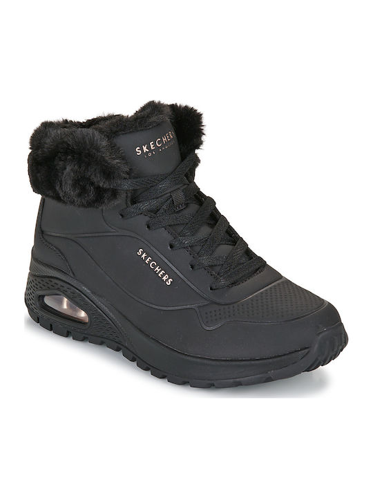 Skechers Uno Rugged Ghete Dama Negre