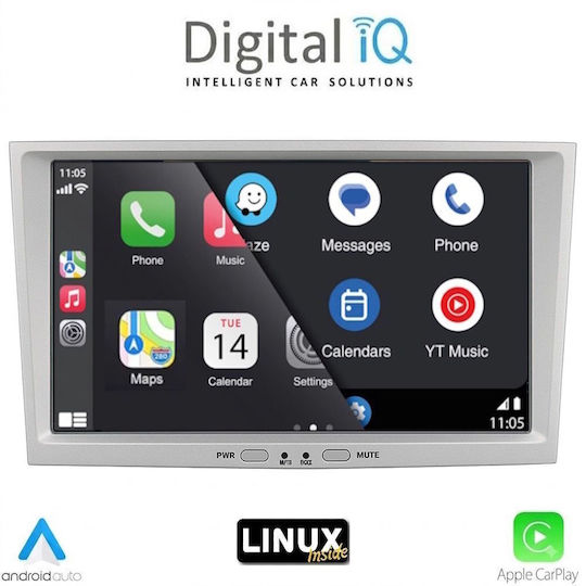 Digital IQ Автомобилна Аудио Система За Opel Corsa / Meriva / Tigra / Vectra 2003-2014 (Bluetooth/USB/Wi-Fi/GPS) С Touch Screen 8"