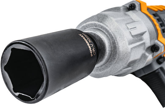 Powermat Καρυδάκια Αέρος Μακριά με Καρέ Υποδοχής 1/2", HEX Σετ 15τμχ