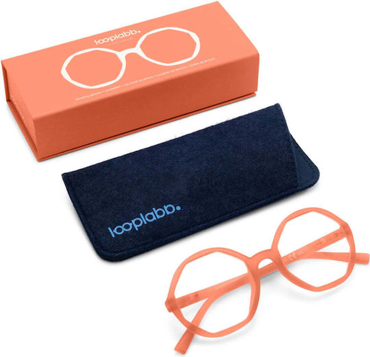 Looplabb Lesebrillen +2.50 in Orange Farbe