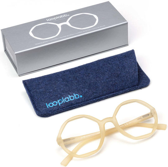 Looplabb Lesebrillen +2.50 in Weißer Farbe