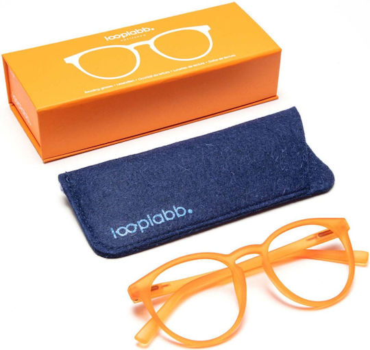 Looplabb Lesebrillen +2.50 in Orange Farbe