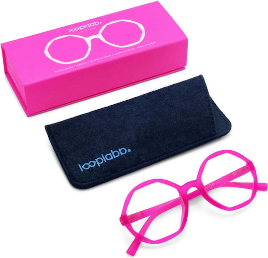 Looplabb Lesebrillen +1.50 in Rosa Farbe