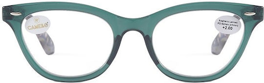 Cammello 202309 Дамски Oчила За Четене +2.50 Зелени 202309-green-250_34606