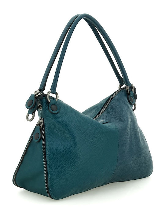 G14 Edgy Size Leather Women's Shoulder / Crossbody Bag Green