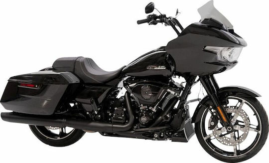 Klock Werks Мотоциклетна Желатина Carbon Flare Kww-01-0735-t Harley Davidson Fltrxstse 1977 Abs 24 Сив