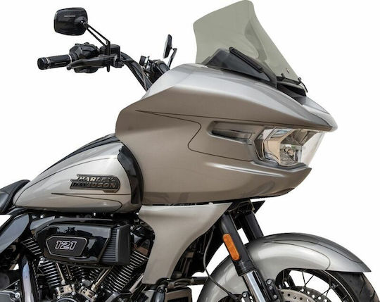 Klock Werks Мотоциклетна Желатина Carbon Flare Kww-01-0705-t Harley Davidson Fltrxstse 1977 Abs 24 Сив