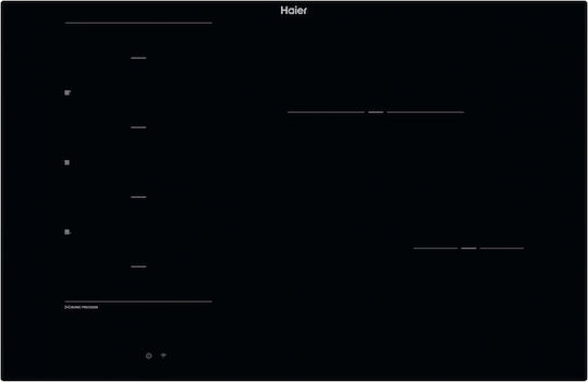 Haier ID Series 4 Intelligentes Induktion Kochfeld Autonom mit Sperrmodus 80x52cm