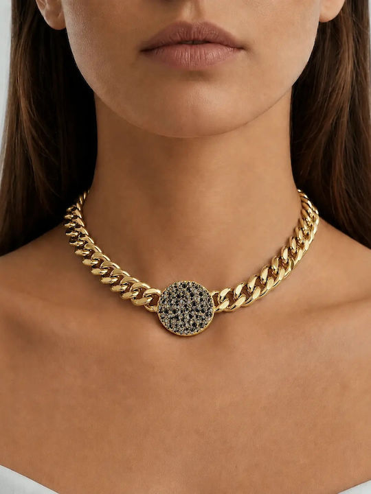 Dyrberg/Kern Black Steel Choker