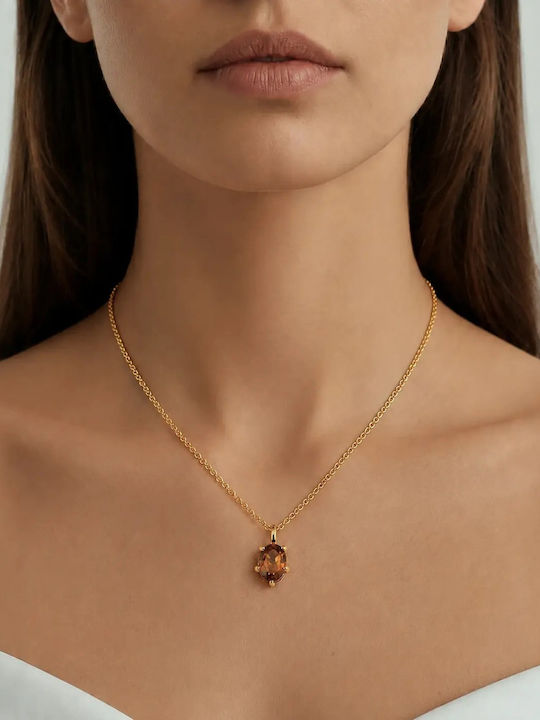 Dyrberg/Kern Necklace Made of Gold Plated Steel Dyrberg/Kern Necklace Made of Gold Plated Steel