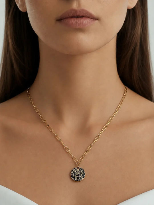 Dyrberg/Kern Necklace Made of Gold Plated Steel
