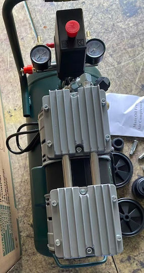 Ehome Einphasiger Luftkompressor mit Leistung 2hp und Luftkammer 24lt