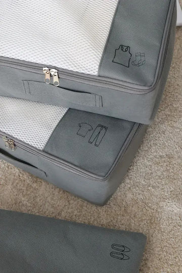 SteweHome Θήκη Οργάνωσης Μαύρη 3τμχ