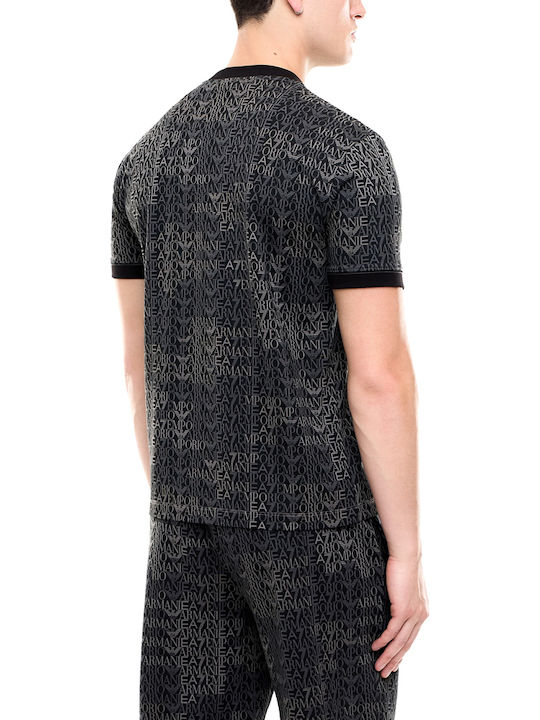 Emporio Armani Logo Athletic T-shirt Grey- Black