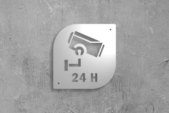 Πινακίδα Σήμανσης «24h» – Κάμερα Παρακολούθησης