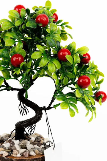 Stewehome Artificial Bonsai Tree Potted Wood Stone Detail