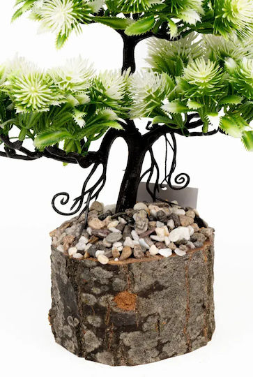 Stewehome Artificial Bonsai Tree Potted Wood Stone Detail
