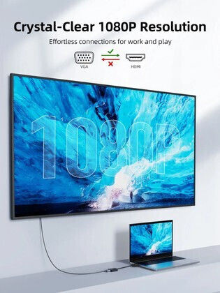 Cabletime CT-AV582-VGAH Μετατροπέας VGA male σε HDMI female