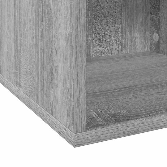 Vidaxl Кутия Албум за Винили Сив Sonoma 37 X 36,5 X 38 См