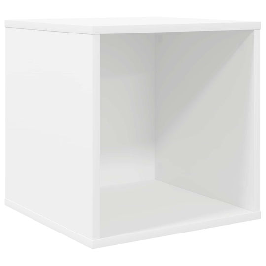 vidaXL Vinyl Record Album Box 2 pcs White 37 x 36.5 x 38 cm