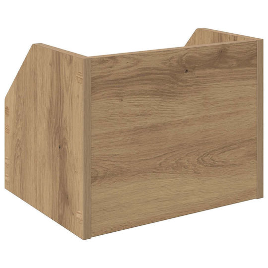 Vidaxl Кутия за албуми за винил Artisan Дъб 38 x 30 x 29 см