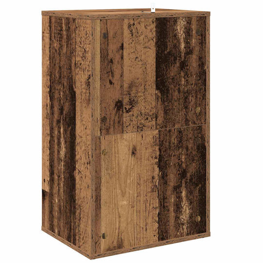 vidaXL Vinyl Record Cabinet Oak Wood 44,5x36,5x74,5 cm 1 pc