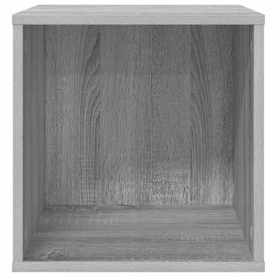 vidaXL Vinyl Record Album Box 2 pcs Grey Sonoma 37 x 36,5 x 38 cm