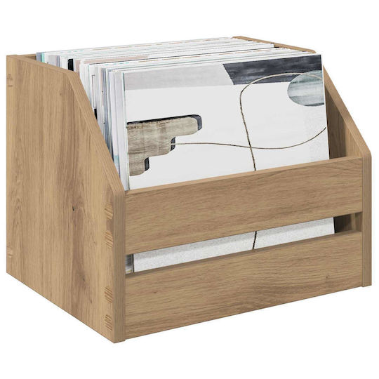 vidaXL Vinyl Album Box 2 pcs Artisan Oak 38 x 30 x 29 cm