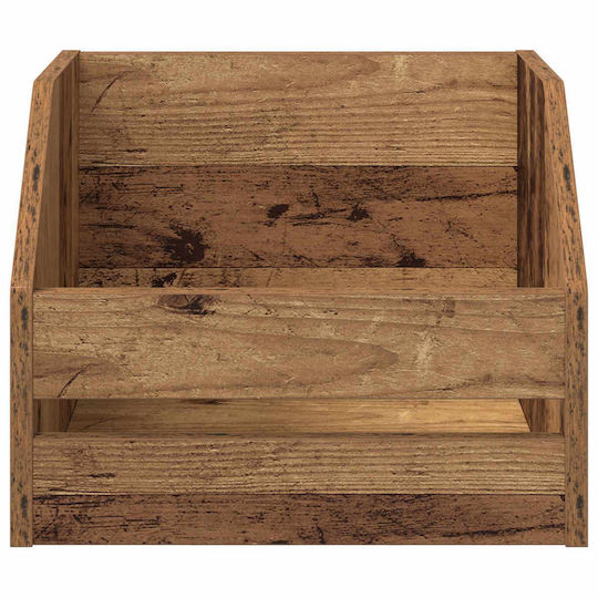 vidaXL Vinyl Album Box 2 Pcs Oak Wood 38 x 30 x 29 cm