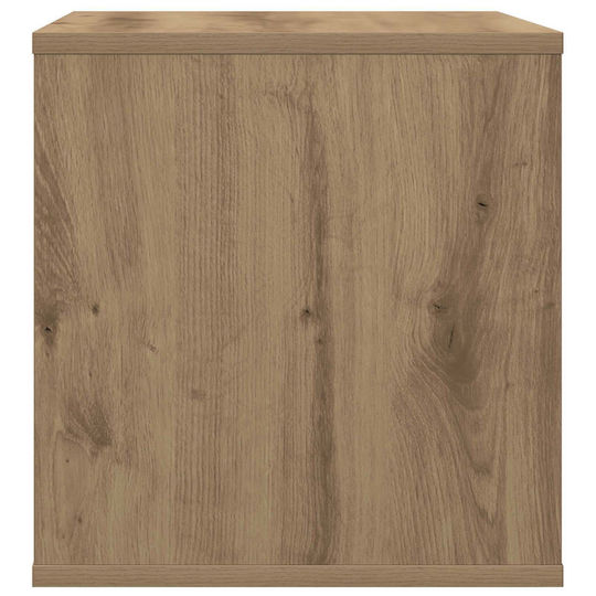 vidaXL Vinyl Record Album Box 2 pcs Artisan Oak 37 x 36.5 x 38 cm