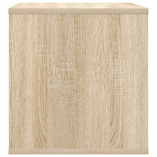 vidaXL Vinyl Record Album Box 2 Pcs Sonoma Oak 37 x 36,5 x 38 cm