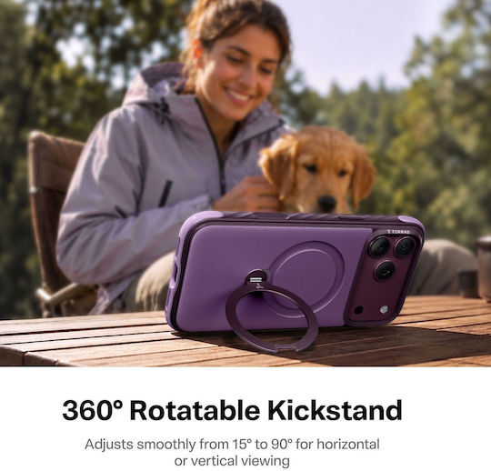 Torras Ostand Q3 Rugg Magsafe Purple Case Iphone 18 Pro Max/17 Pro Max