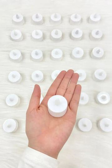 SteweHome Decorative White Candle 3x3cm